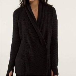 lululemon athletica Black Cardigan Sweater